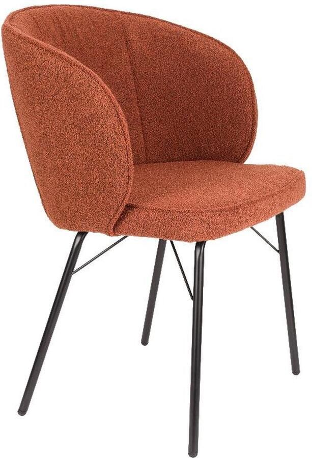 Puur Cecile eetkamerstoel terracotta (Set van 2) - Foto 2