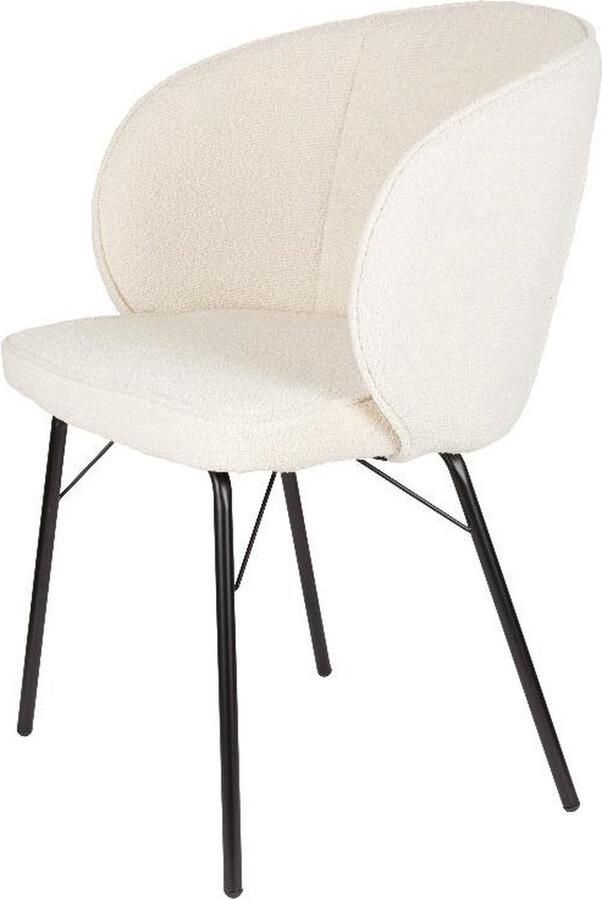 Puur Cecile eetkamerstoel wit (Set van 2)