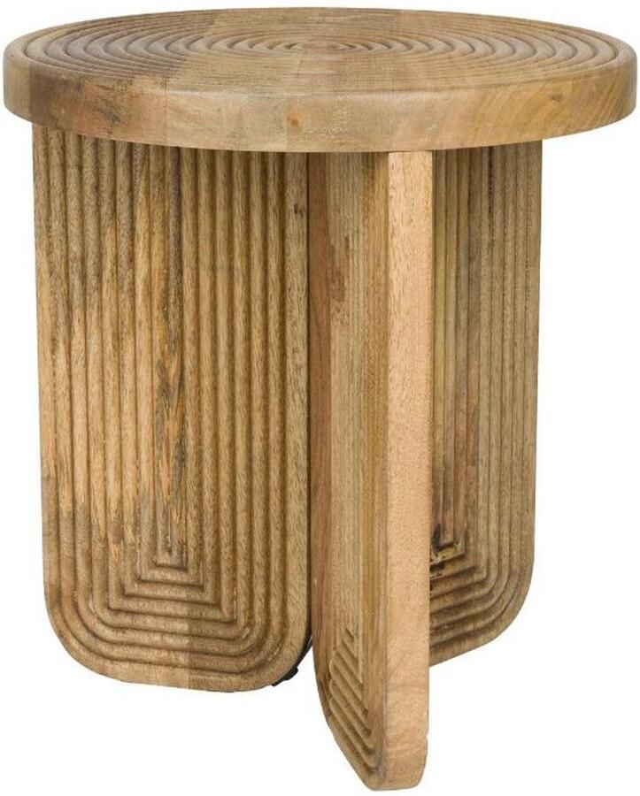 Housecraft Living Maeze Bijzettafel Hout Rond 40 cm Bruin