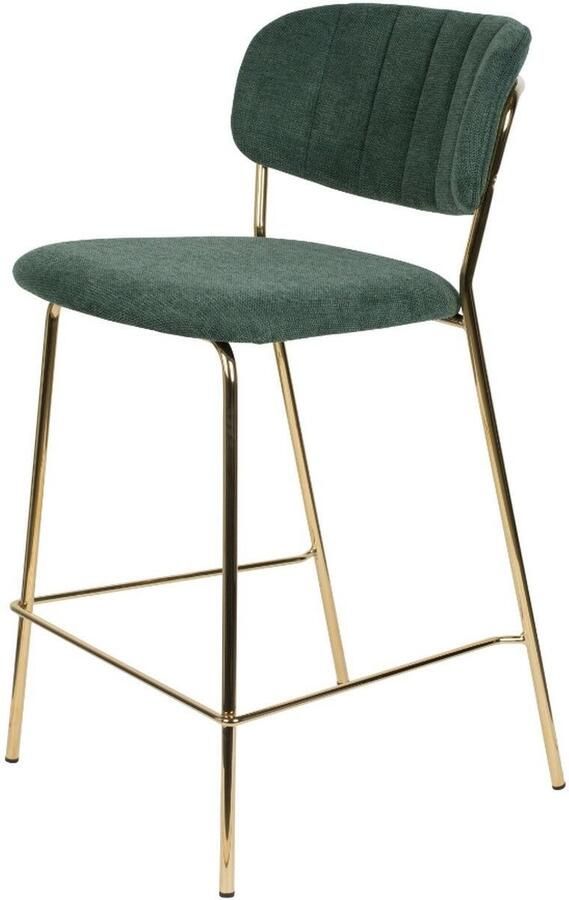 Puur Viken barstoel 65 cm donkergroen goud (Set van 2)