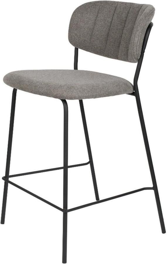 Puur Viken barstoel 65 cm grijs zwart (Set van 2)