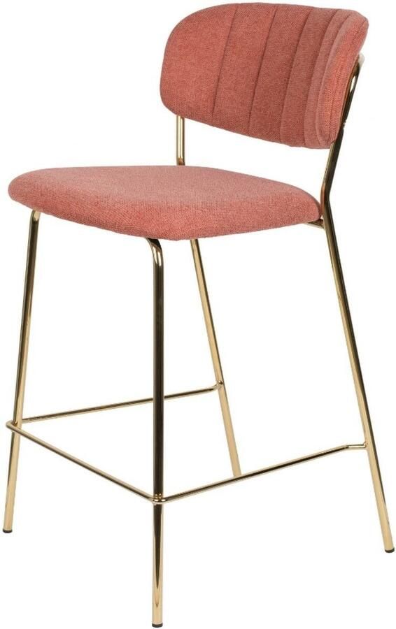 Puur Viken barstoel 65 cm roze goud (Set van 2)