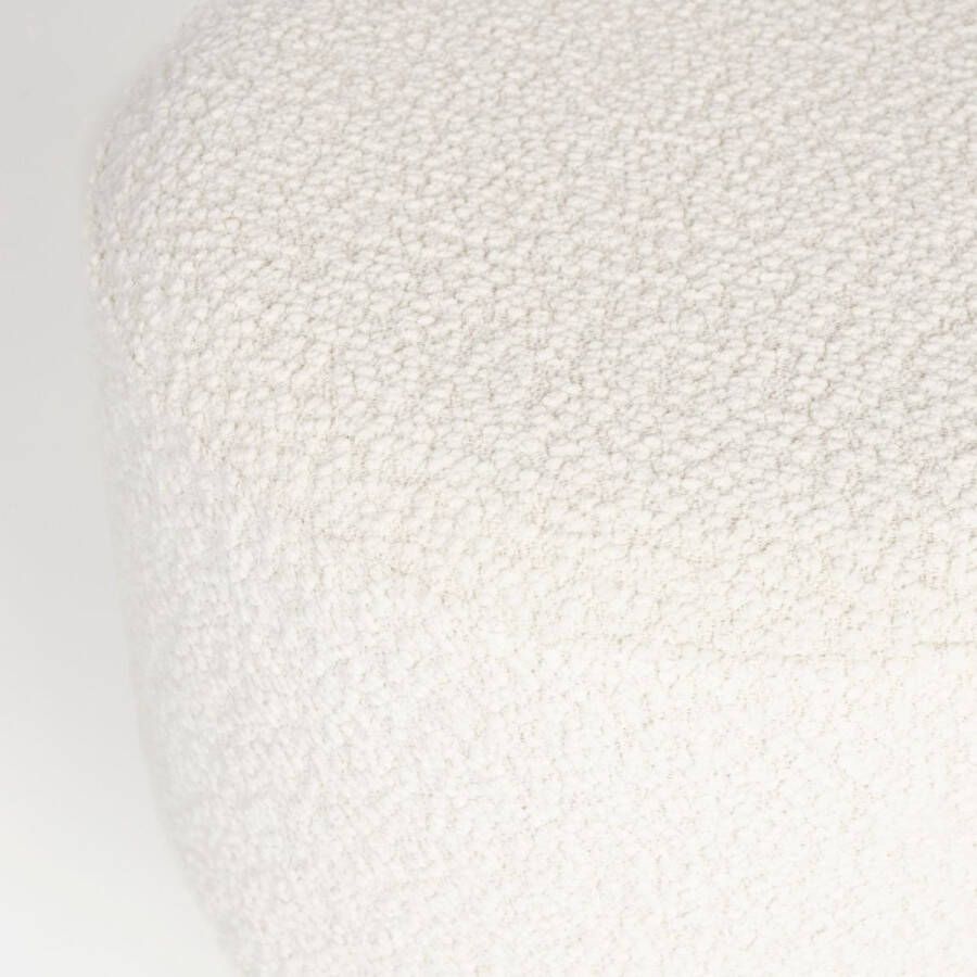 Puur Sylvia poef wit