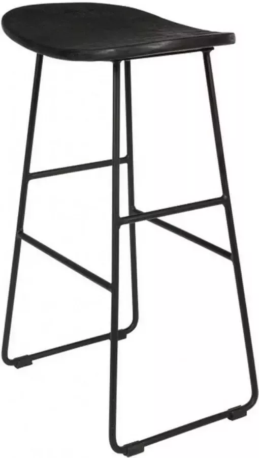 Puur Trondheim barkruk 62 cm zwart