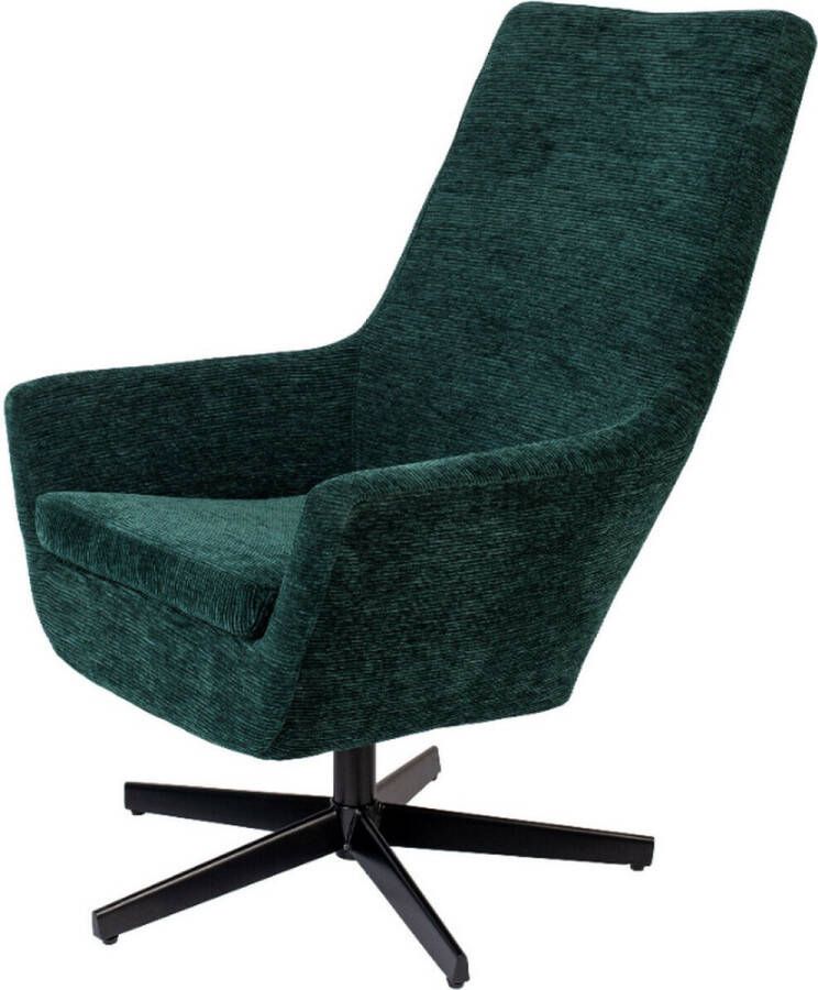 Puur Vogar fauteuil ribstof groen