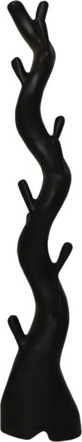 PuurSpirits Billy Kapstok Enkel 30x190cm Zwart Munggur wandkapstok kapstokken kapstok wandkapstok kapstok zwart kapstok hangend garderoberek kapstok staand