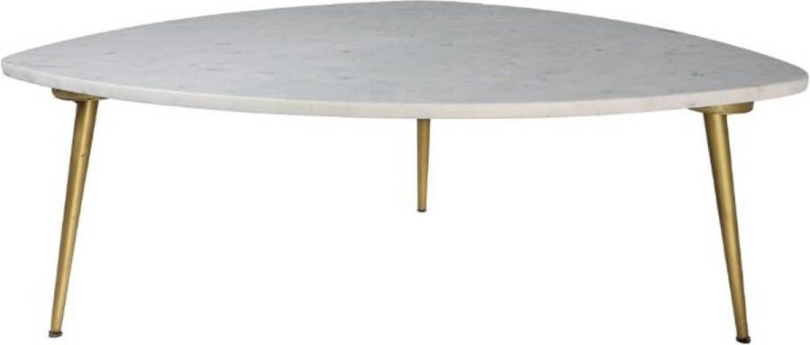 PuurSpirits Blanche Salontafel 90x60x36 cm Wit Goud Marmer Metaal salontafels rond salontafels salontafel zwart salon tafel salontafel rond salontafel industrieel salontafel vierkant salontafel marmer salontafel wit