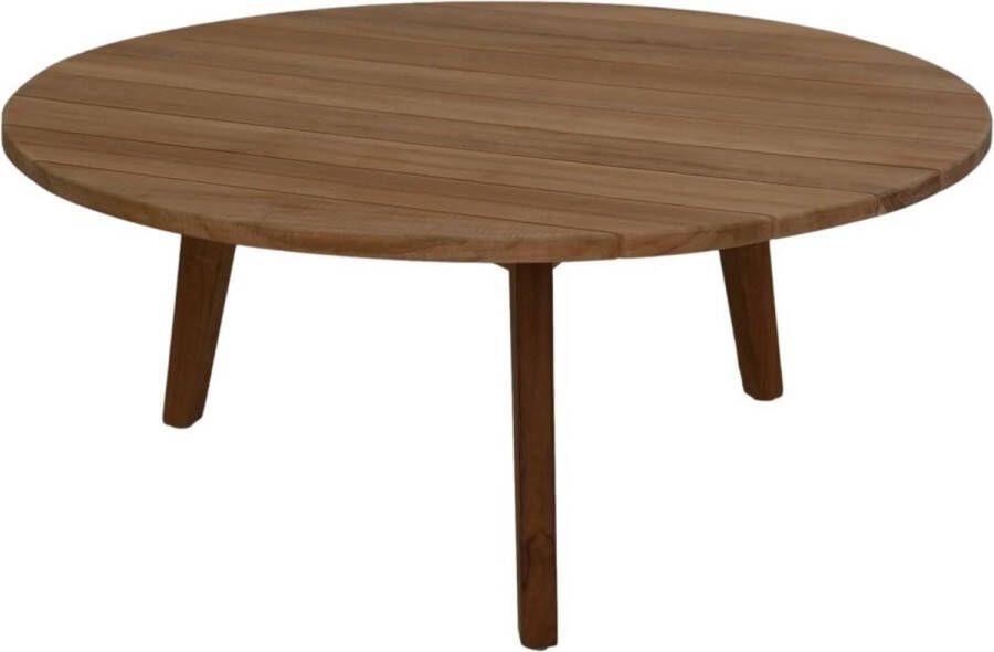 PuurSpirits Kaylee Tuin Salontafel 75x75x37 cm Naturel Teakhout salontafel tuin salontafel outdoor koffietafel tuin salon tafel buiten salontafel buiten rond tuintafel rond tuin tafel buiten salontafel