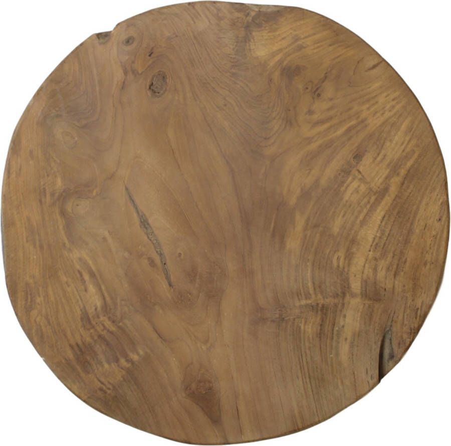 PuurSpirits Kruk Ortiz ø40x41 cm Naturel Teak Wortelhout