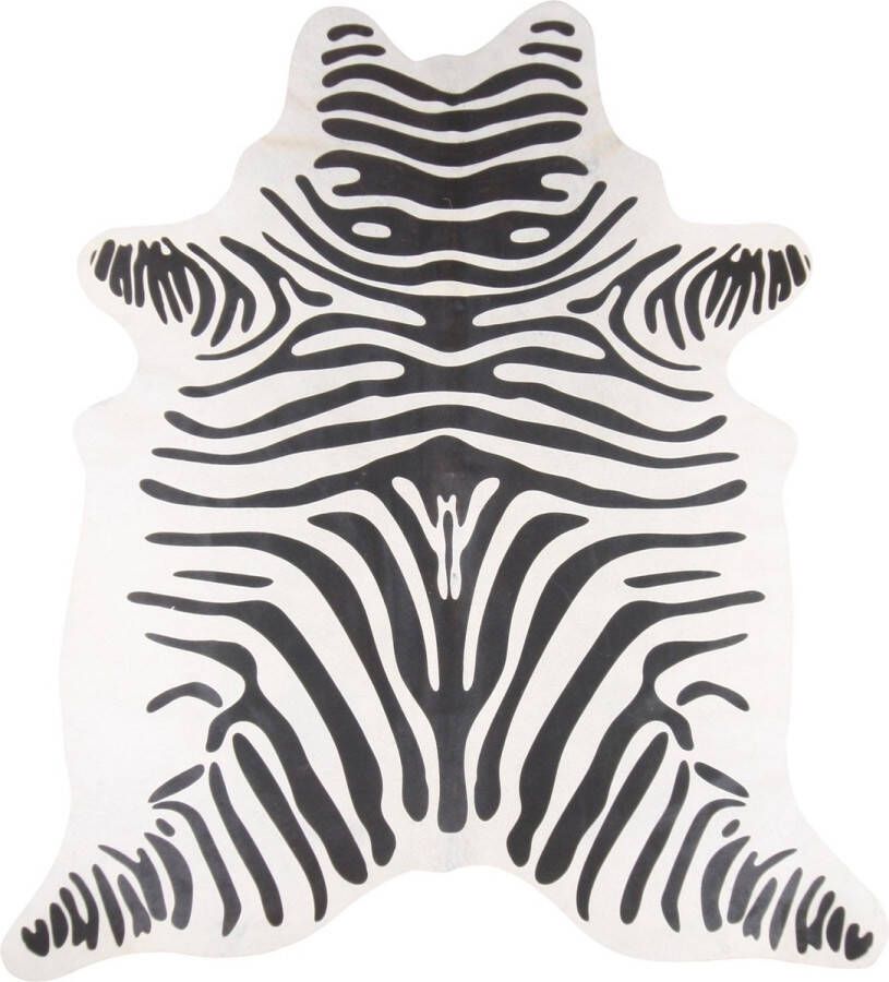 PuurSpirits PuurLoom Vloerkleed 200x180cm Zebraprint Koeienhuid vloerkleed rond vloerkleed kinderkamer vloerkleed laagpolig koeienhuid vloerkleed schapenvacht medicinaal schapenvacht ijsland