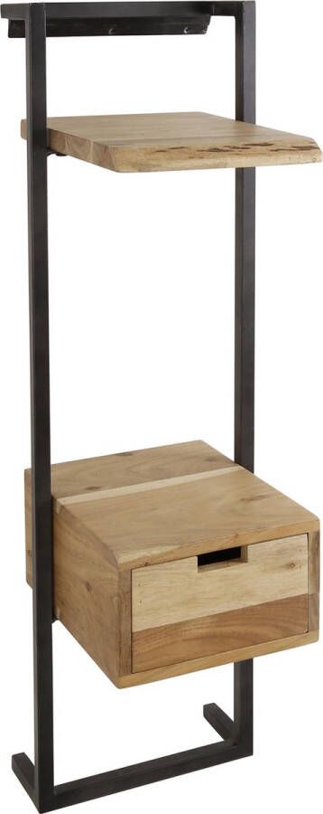 PW-Collection DePauwWonen Nachtkastje Dimi XS Nachtkastjes Slaapkamer Bijzettafel Modern Sidetable Industrieel Metaal IJzer Hout - Foto 2