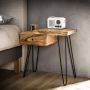 PW-Collection DePauwWonen Nachtkastje Yuno in 2 uitvoeringen verkrijgbaar Nachtkastjes Slaapkamer Bijzettafel Modern Sidetable Industrieel Metaal IJzer Hout - Thumbnail 2