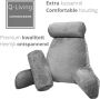 Q-Living Leeskussen Met Nekrol Extra Nekrol Bookseat Lekker Lui Lezen Meditatiekussen Leeskussen Voor In Bed Onderrug Ondersteuning Ontspanningskussen Relaxkussen Zitkussen Leeskussen Met Armsteun Fluweel Blauw - Thumbnail 2
