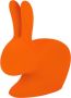 Qeeboo Rabbit Chair Velvet Oranje - Thumbnail 1