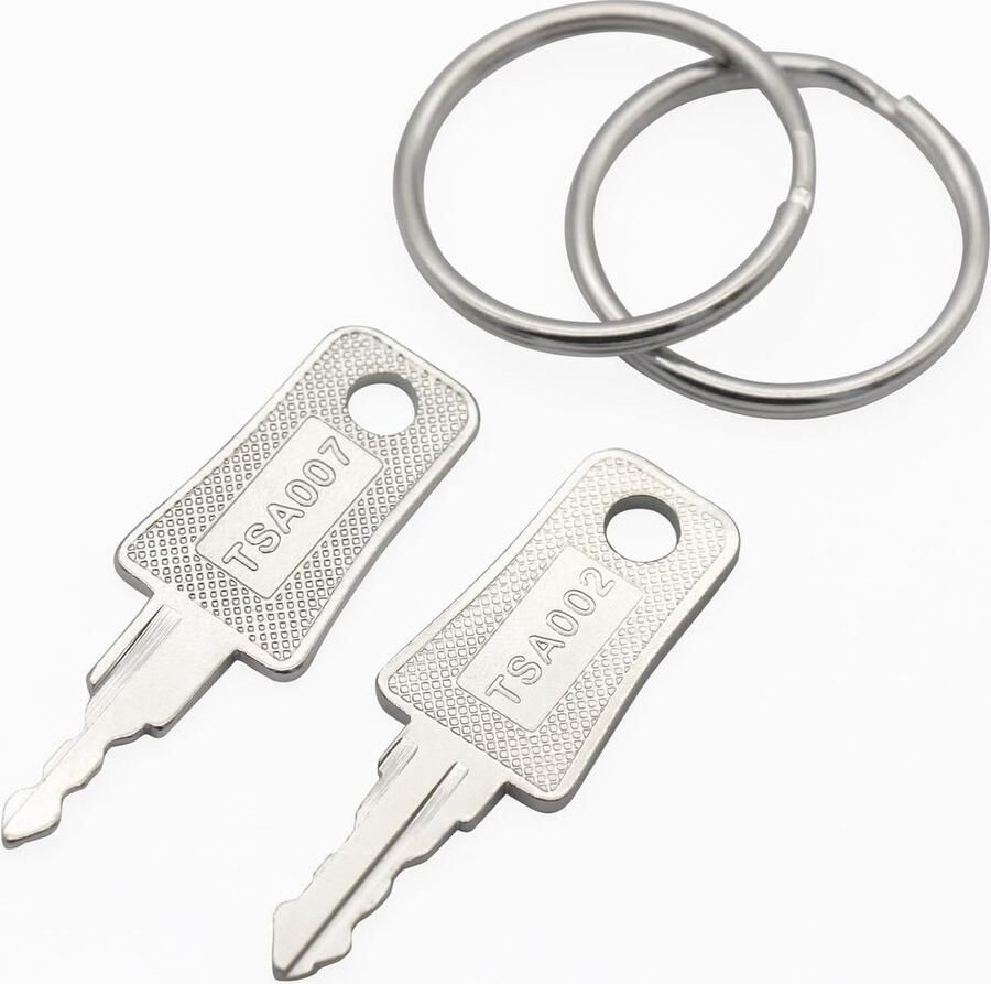 QPFO Universele TSA Sleutels voor Kofferslot – 2 Stuks Reserve Sleutels voor TSA Slot