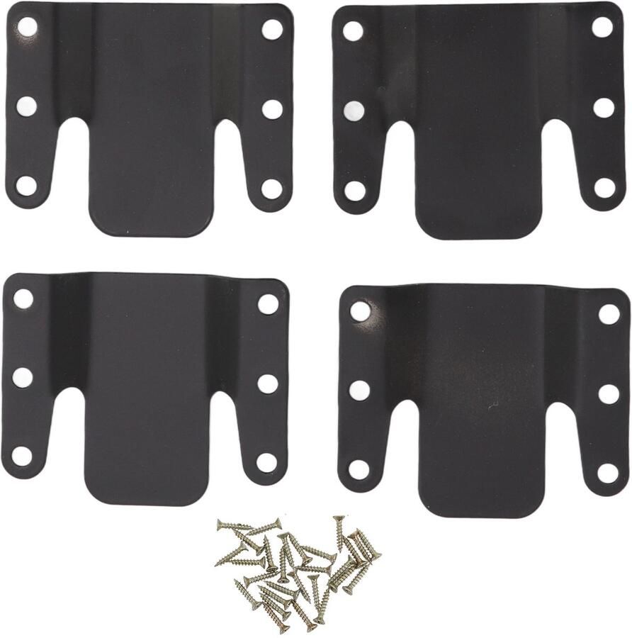QTTVBTNA 4-delige set bankverbinders – universele ijzeren koppelstukken met 0 5 cm opening – geschikt voor hoekbanken thuis of studentenkamer