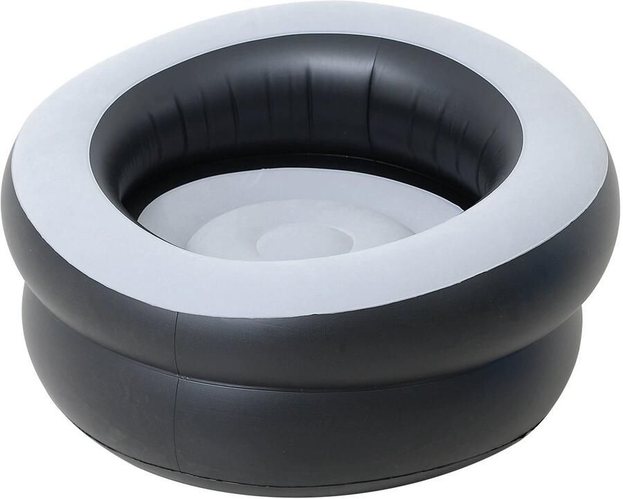 QTTVBTNA -Opblaasbare Loungestoel – Flockstof & PVC – Lichtgewicht & Inklapbaar – Voor Thuis & Camping