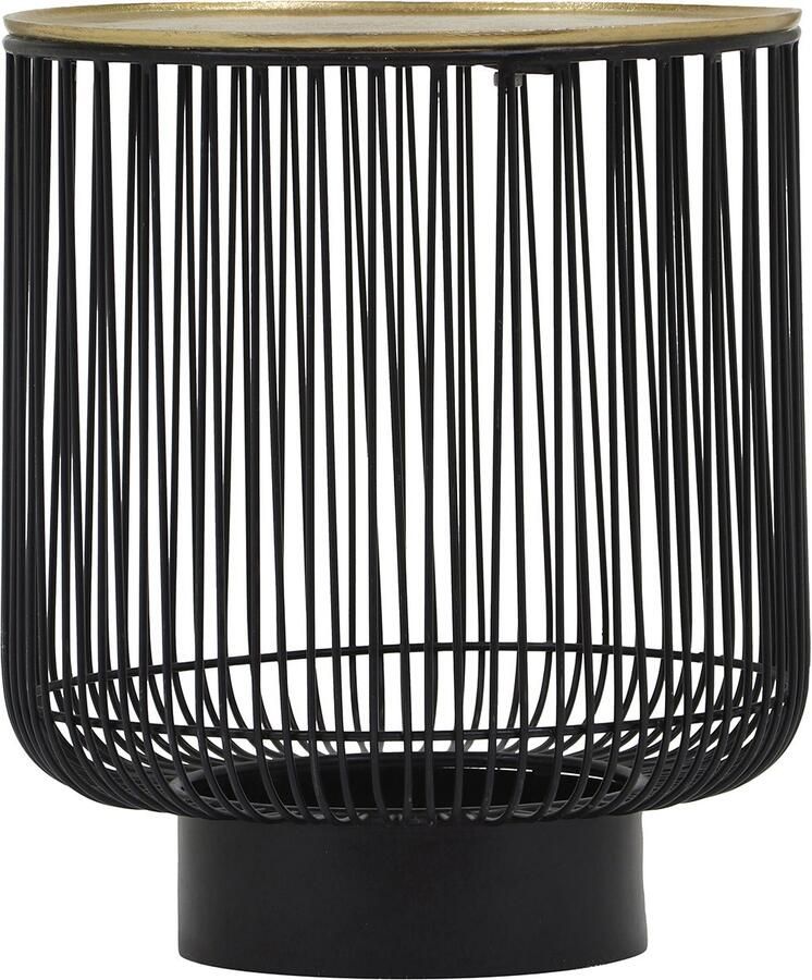 TRIO Bijzettafel Rana Rond 41cm Zwart Goud Metaal