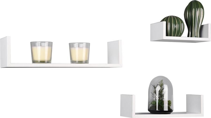 Qualu Wandrek Torna Avvan 3 stuks Rek Wit