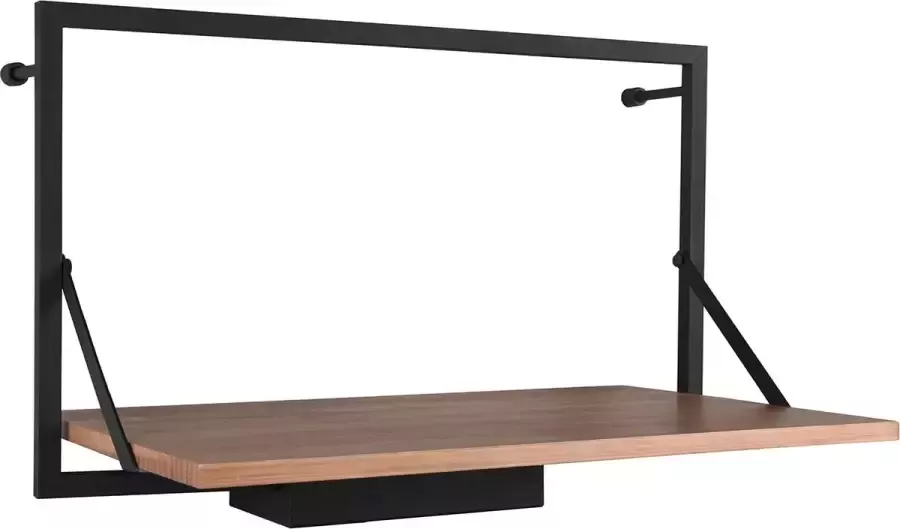 Qualu Wandrek Torna Lino Rek met LED Verlichting 9W Warm Wit 3000K Zwart