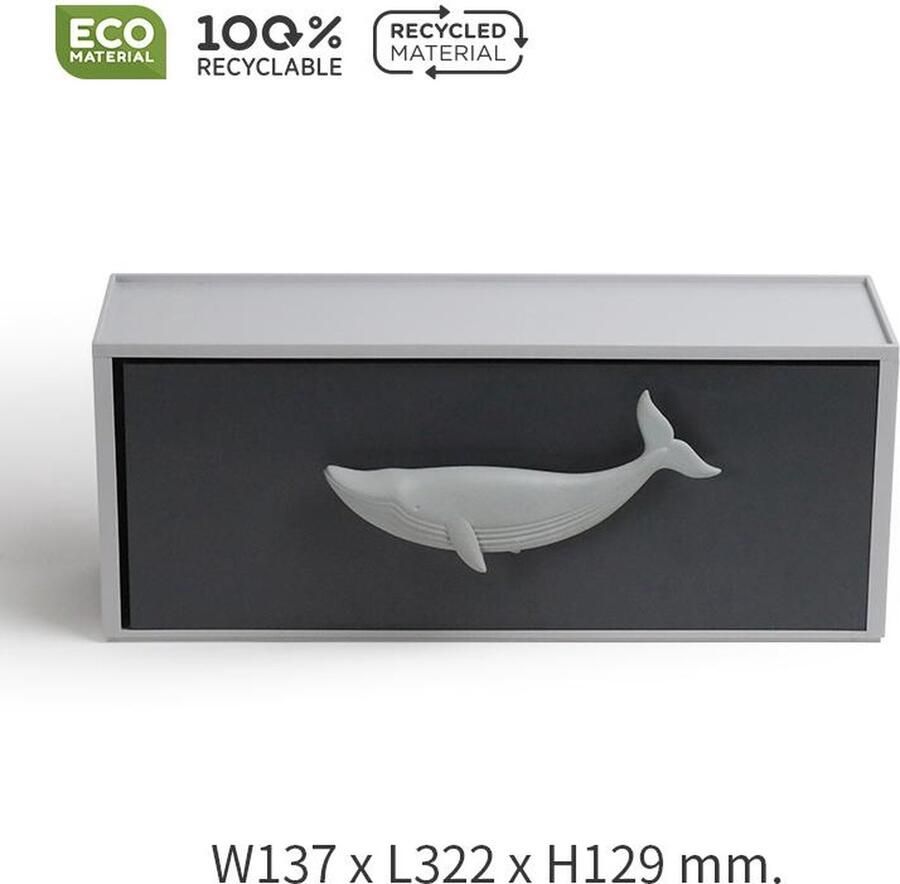 Qualy Ladekast 1 Rack (1 Lade) “Ocean Drawer Rack (1 Drawer)” W137 × L322 × H129 mm