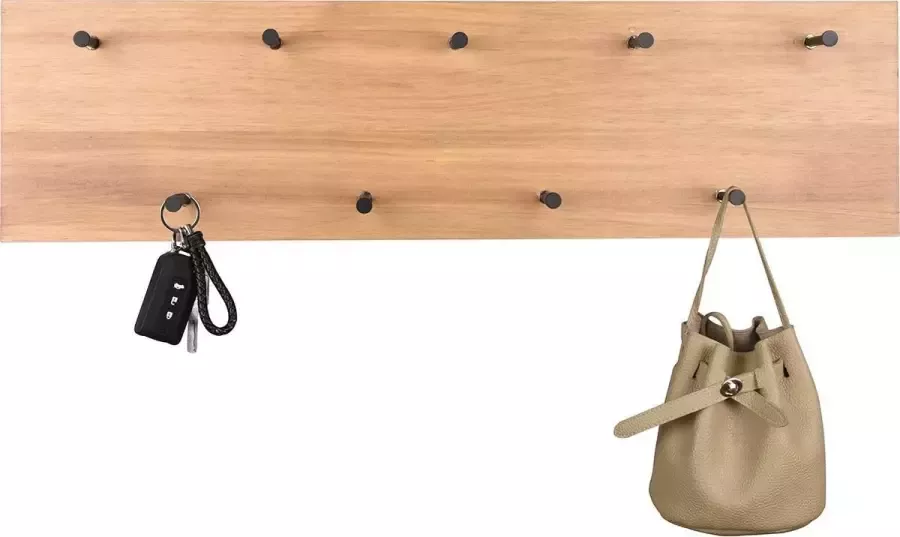 Quano Kapstok Iona Sammy Hangkapstok met LED Verlichting 10W Warm Wit 3000K Bruin