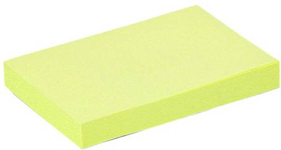 Quantore Memoblok 51x76mm geel Omdoos a 6 stuk x 100 vel 6 stuks