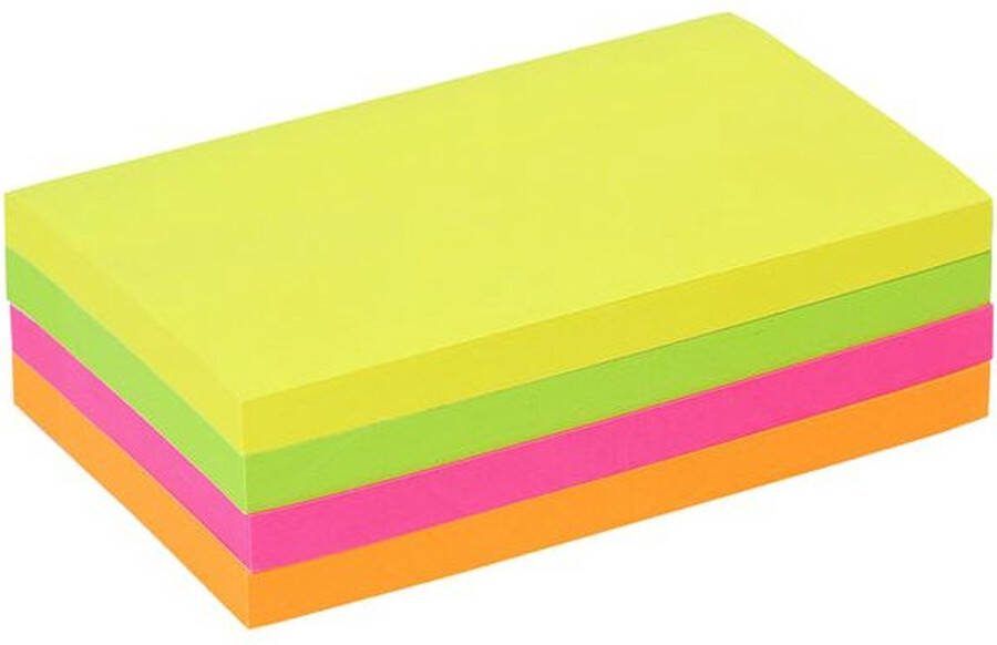 Quantore Memoblok 76x127mm neon assorti Stuk a 400 vel 36 stuks