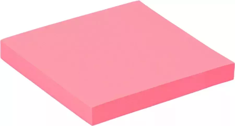 Quantore Memoblok 76x76mm neon roze 6 stuks 6 stuks