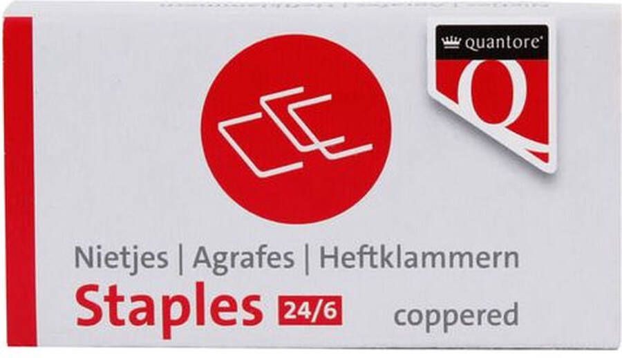 Quantore Nieten 24 6 verkoperd Omdoos a 5 doos x 1000 stuk 250 stuks