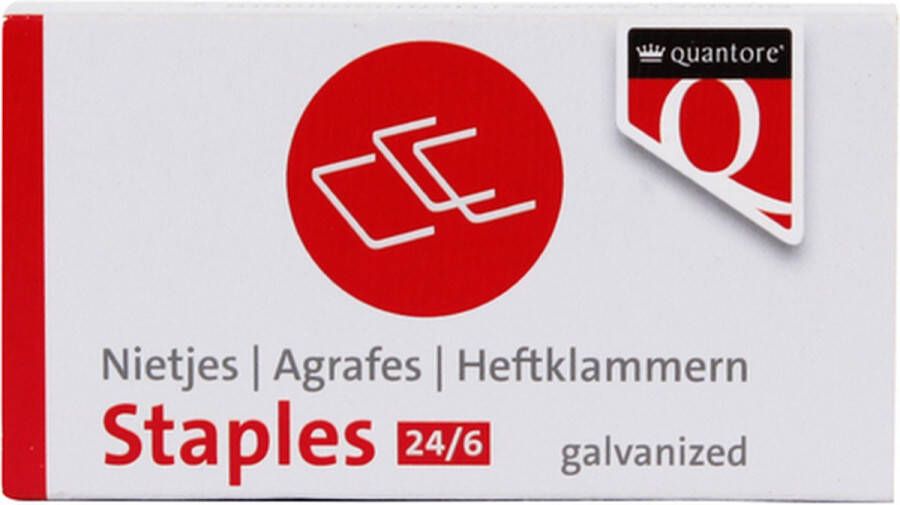 Quantore Nieten 24 6 verzinkt Omdoos a 5 doos x 1000 stuk 250 stuks