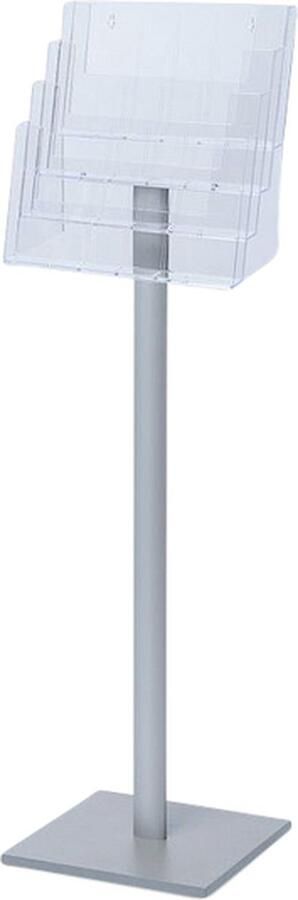 Quantore Brochurehouder standaard 4x a4 liggend