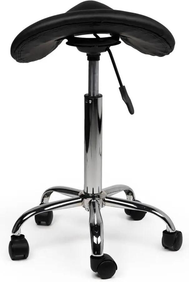 Zadelkruk Nederland Zadelkruk Kalista Standaard Zwart Zithoogte 50 68cm kruk op wielen zadelkruk op wielen krukjes werkkruk zadelkruk bureaukruk kapperskruk verstelbaar draaikruk tabouret zadelkruk met rugleuning tot 160kg
