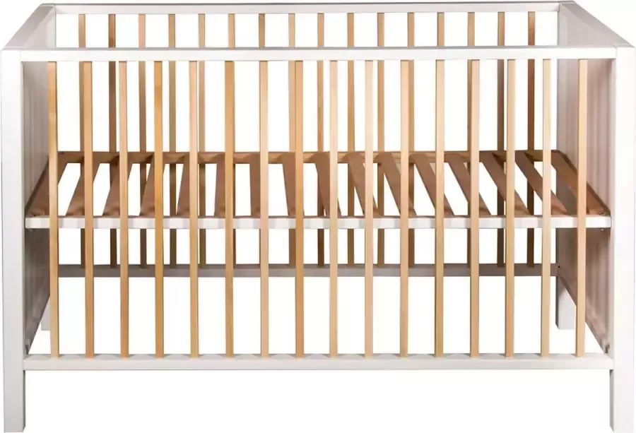 Quax Babybed Nordic 120x60cm White & Naturel
