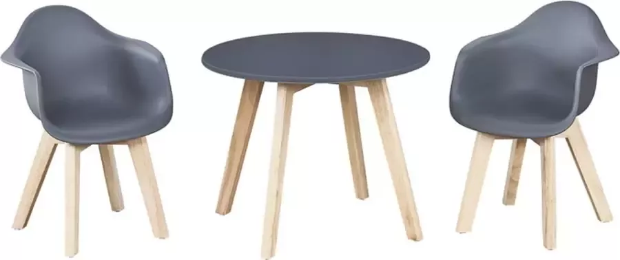 Quax Kinder Tafel met stoeltjes Grijs