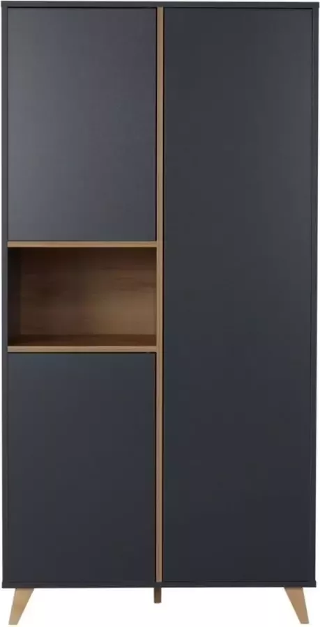 Quax kledingkast Loft 96x190x57 Antraciet