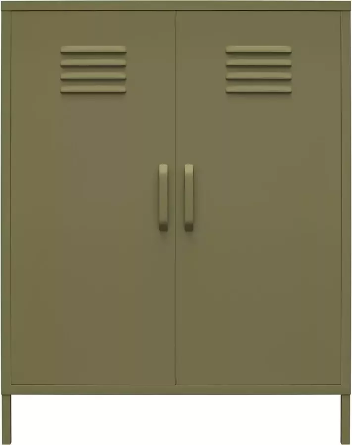 Loft24 Bradford|Opbergkast met 1 deur in Olijfgroen