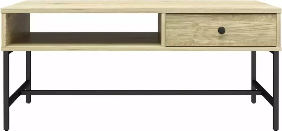 Queer Eye Tamlin Salontafel met 1 lade in natuur MDF