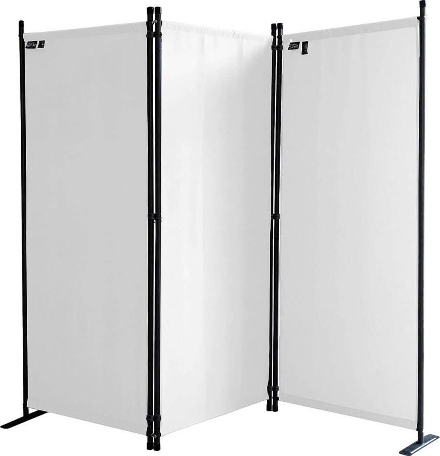 QUICK STAR SHOP YOLO Kamerscherm Zwart wit stof kamerschermen 3 panelen 170 x 165 cm
