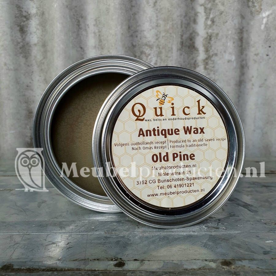 Quick Boenwas Antiekwas Antique Wax Terpentijnwas Meubelwas Was Meubelonderhoudsmiddel Old Pine Oud Grenen Geloogd Grenen 375 ml