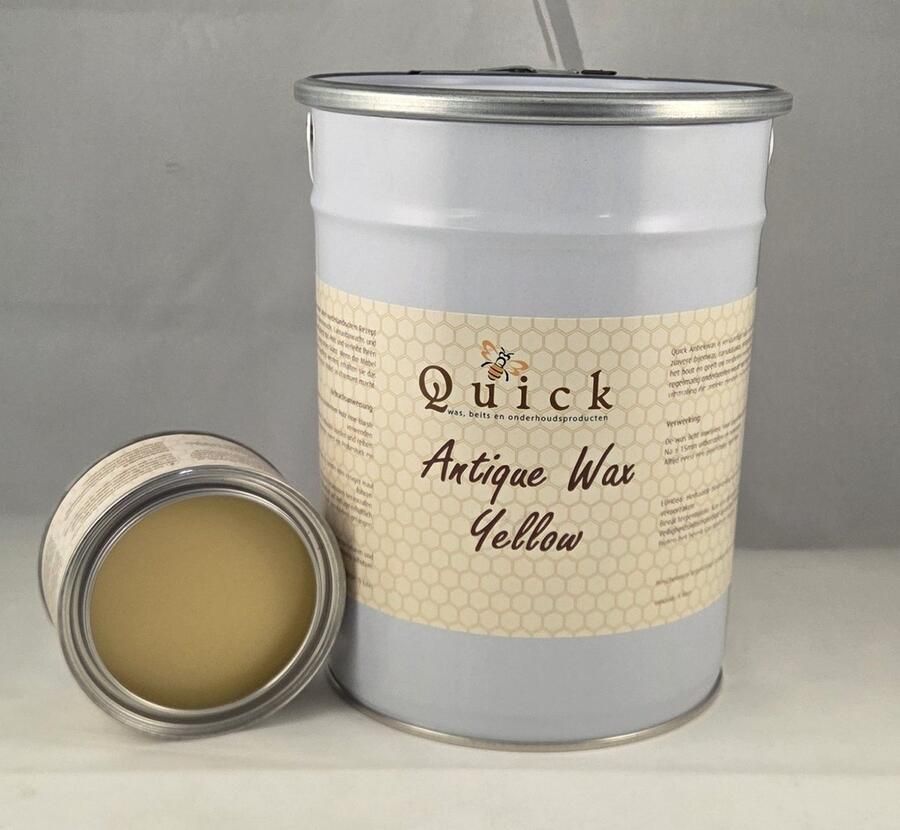 Quick wax (antiekwas boenwas Terpentijnwas) 5 liter Geel (Yellow)