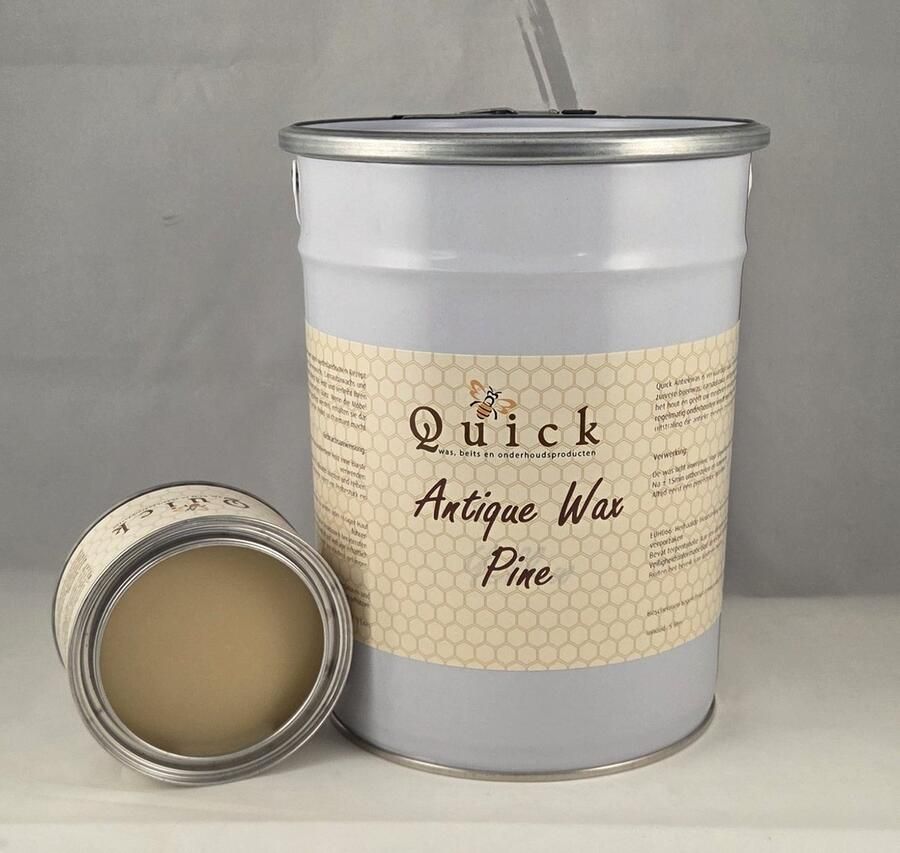 Quick wax (antiekwas boenwas Terpentijnwas) 5 liter Grenen (Pine)