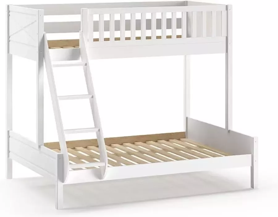 Vipack Stapelbed Scott 3-persoons 140 + 90 x 200 cm wit - Foto 2