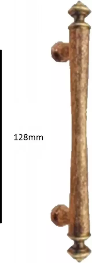 Quincalux meubelgreep 128mm ATM antiek messing