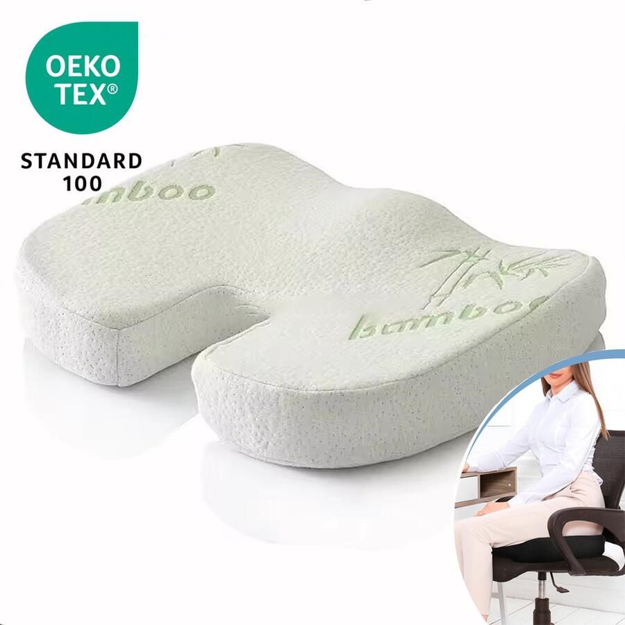 Quincs Zitkussen ergonomisch Zitring Stuitkussen Ringkussen Donut kussen Zitkussen auto Zitkussen orthopedisch Zitkussen bed Zitkussen bureaustoel Zitkussen traagschuim Bureaustoel kussen Wigkussen — Wiebelkussen