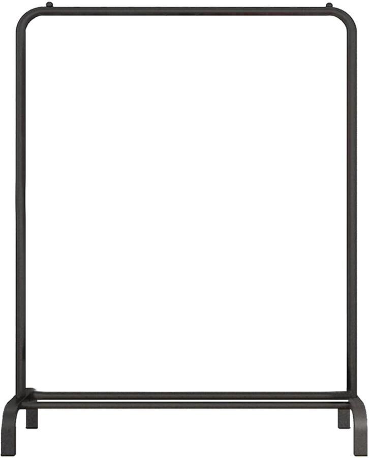 QUVIO Kledingrek met leggedeelte voor schoenen Hoogte 150cm Kledingstandaard met schoenenrek Zwart