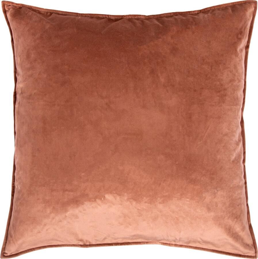 QUVIO Sierkussens- Sierkussen – Kussens woonkamer – Sierkussen 45x45cm – Kussentjes – Kussenhoes – Sierkussenhoes- Sierkussen bank – Bruine kussens – Sierkussen bruin – Bruine sierkussens – Gevulde sierkussens- Sierkussens vierkant fluweel Bruin