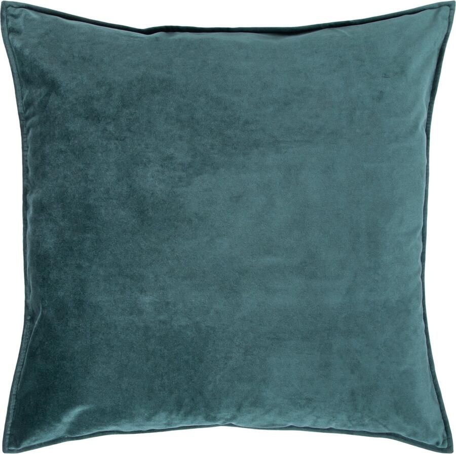 QUVIO Sierkussens- Sierkussen – Kussens woonkamer – Sierkussen 45x45cm – Kussentjes – Kussenhoes – Sierkussenhoes Sierkussen bank – Groene kussens – Sierkussen Groen – Groen sierkussens – Gevuld – Gevulde sierkussens Fluweel- Donkergroen