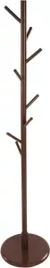QUVIO Staande kapstok hout 175cm hoog 8 haken Garderobe kapstok Bruin