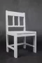 R&RK Kinderstoeltje Peuterstoeltjes Kleuterstoeltje hout stoeltje voor kinderen kinderstoel grijs - Thumbnail 1